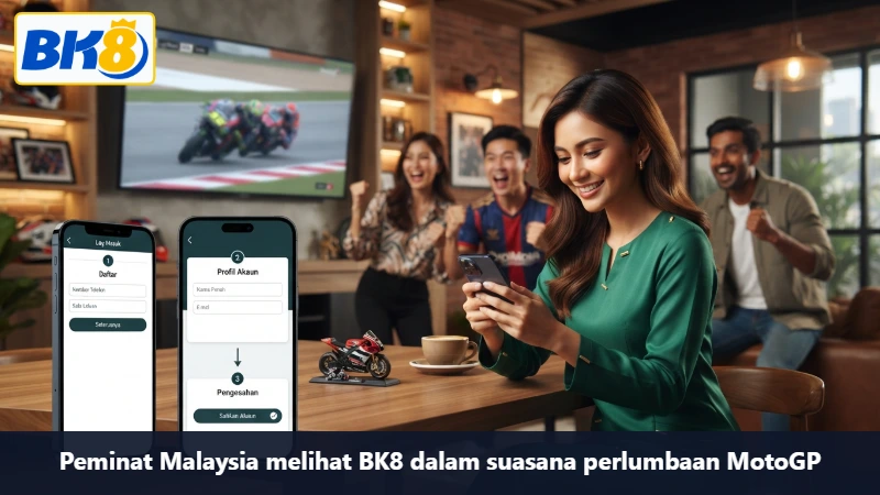 Peminat Malaysia melihat BK8 dalam suasana perlumbaan MotoGP